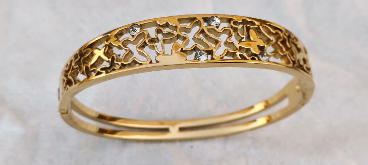 Eternal Gardens 14k Gold-Plated Filigree Bracelet | Just A Girl
