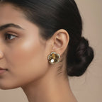Evergold Luxe Blossom Studs – 14K Gold Plated | Just A Girl