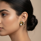 Evergold Luxe Blossom Studs – 14K Gold Plated | Just A Girl