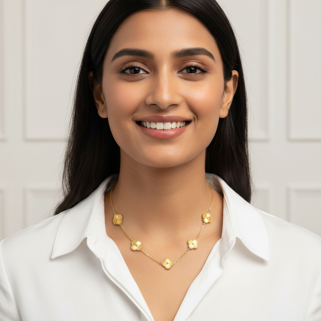 Evergold Soleil Clover Chain – 14K Gold Plated | Just A Girl