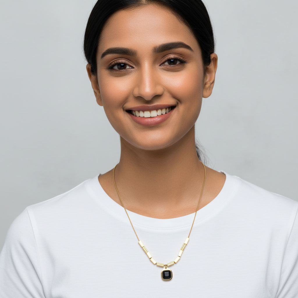 Evergold Noir Block Chain – 14K Gold Plated | Just A Girl