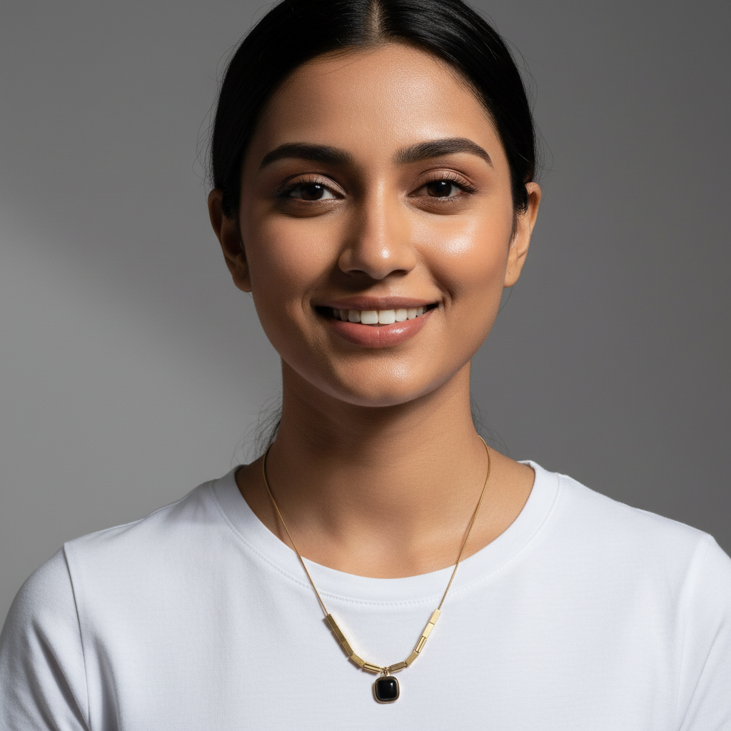 Evergold Noir Block Chain – 14K Gold Plated | Just A Girl