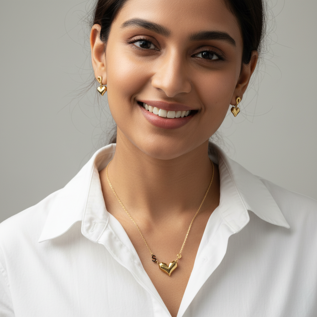 Evergold Solo Heart Chain – 14K Gold Plated | Just A Girl