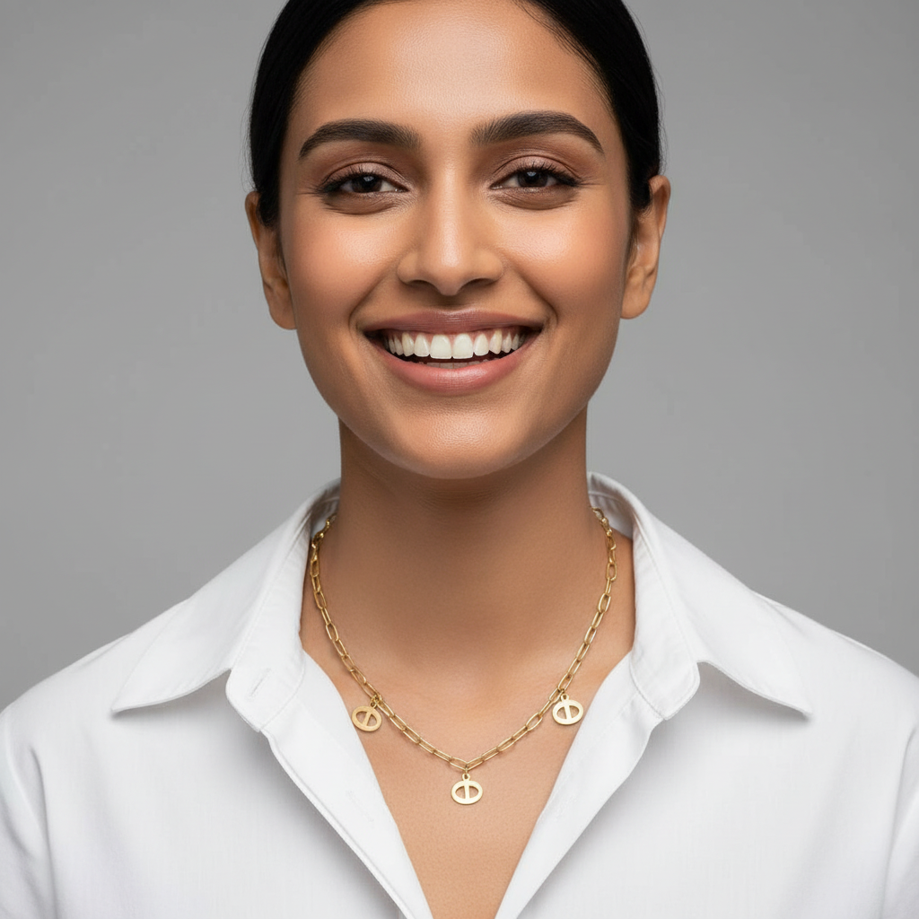 Evergold Icon Oval Links – 14K Gold Plated | Just A Girl