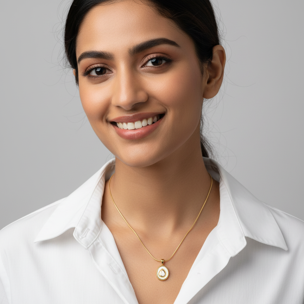 Evergold Dewdrop Pendant – 14K Gold Plated | Just A Girl