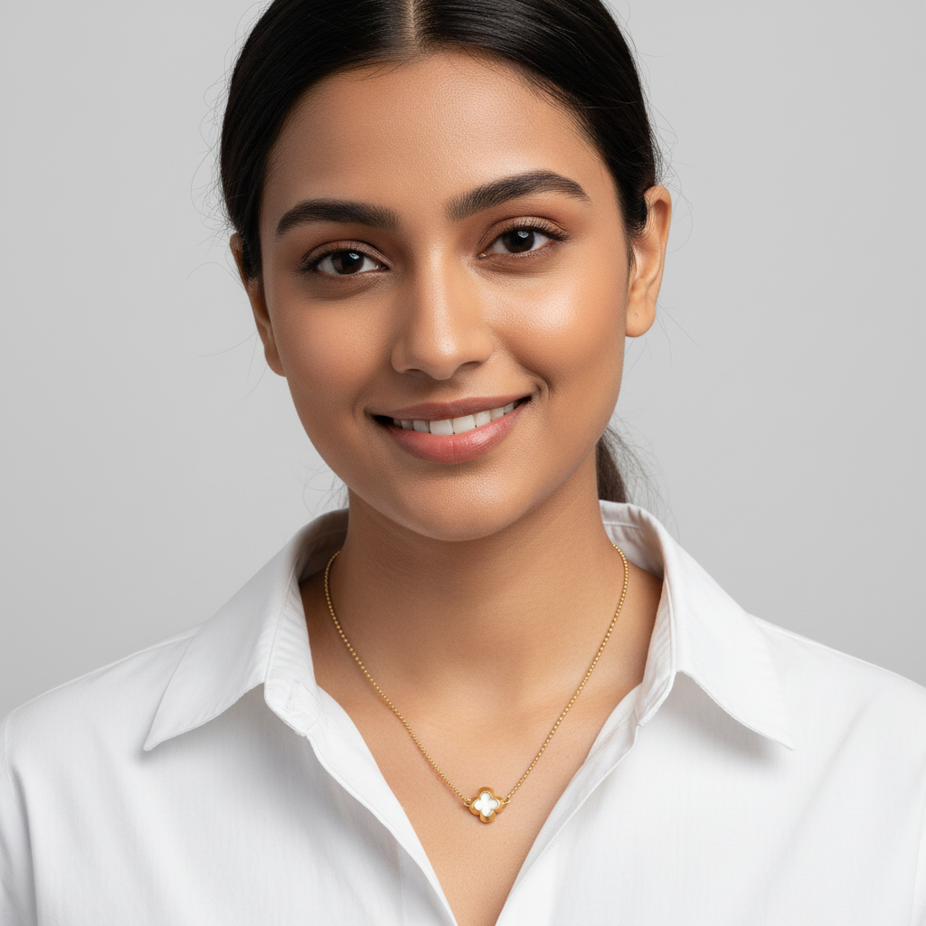 Evergold Petal Glow Pendant – 14K Gold Plated | Just A Girl