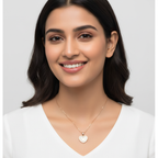 Evergold Rose Heart Necklace – 14K Rose Gold Plated | Just A Girl