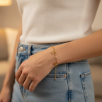 EverGold Daisy Dance Charm Bracelet - 14K Gold Plated | Just A Girl